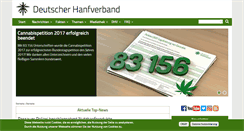 Desktop Screenshot of hanfverband.de