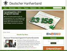 Tablet Screenshot of hanfverband.de